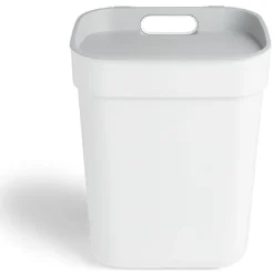 Poubelle de tri blanche 10L