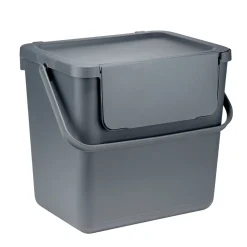 Poubelle de tri 25L plastique gris 38,5x29,5xH34cm < Gifi Best