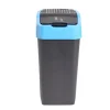 Poubelle de tri pour papier 18L plastique bleu et noir