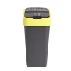 Poubelle de tri pour plastique 35L plastique jaune et noir