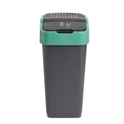 Poubelle de tri pour verre 35L plastique vert et noir < Gifi Sale