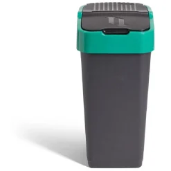 Poubelle de tri pour verre 35L plastique vert et noir < Gifi Sale