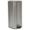 Poubelle pédale gris métallisé 30L < Gifi Clearance