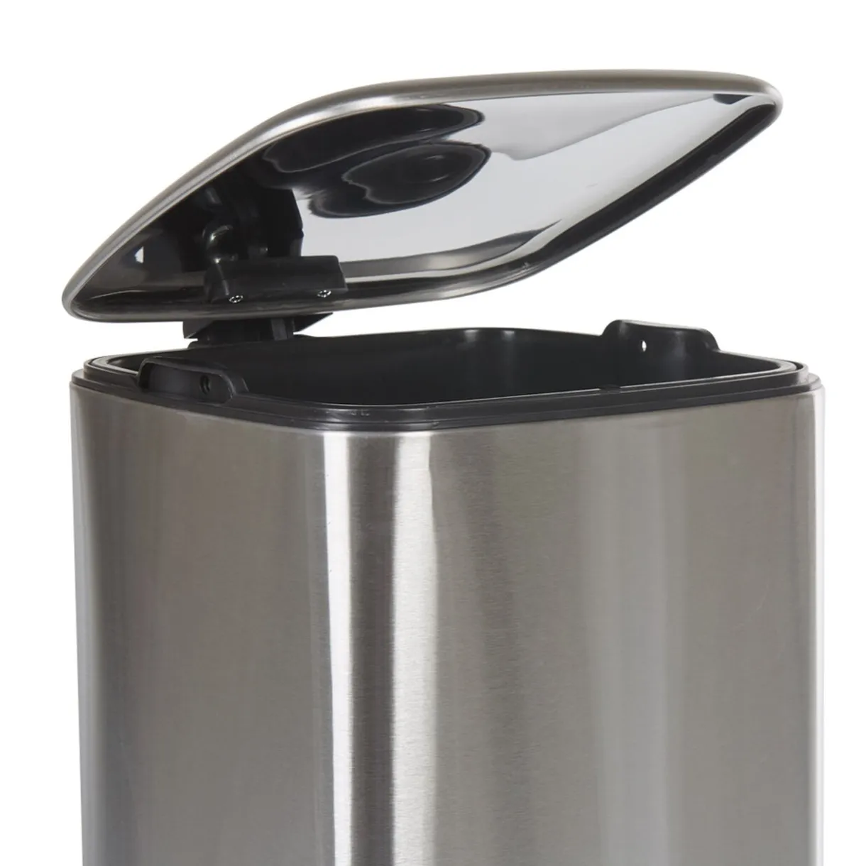 Poubelle pédale gris métallisé 30L < Gifi Clearance