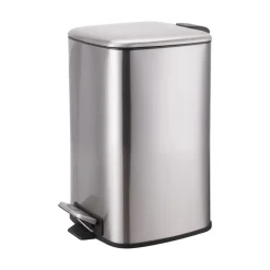 Poubelle pédale gris métallisé 20 L < Gifi