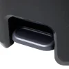Poubelle à pédale 27L plastique noir et gris foncé 37x30xH46cm