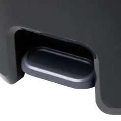Poubelle à pédale 27L plastique noir et gris clair 37x30xH46cm