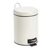 Poubelle à pédale salle de bain métal beige 5L Ø20,5xH27,5cm < Gifi Online