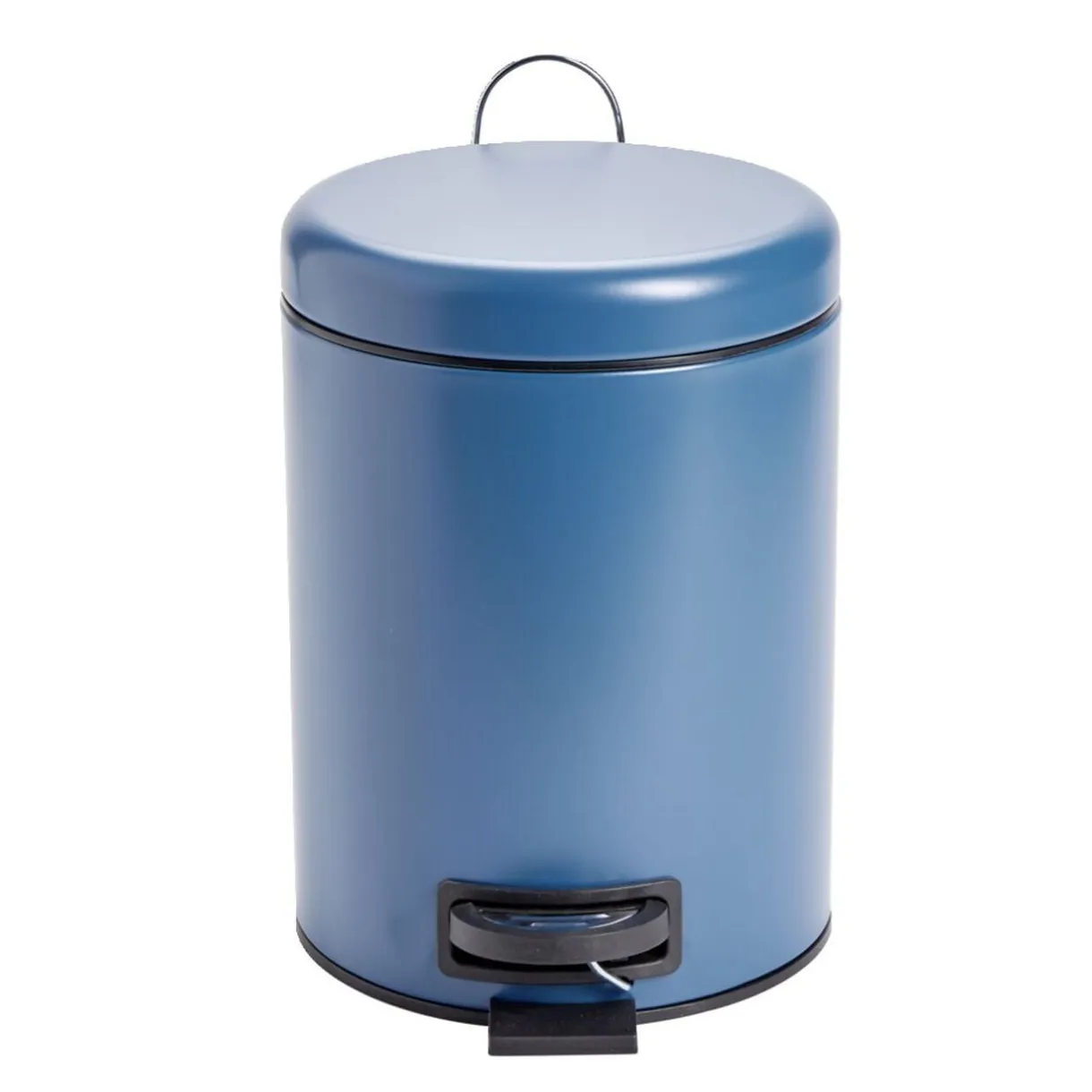 Poubelle à pédale salle de bain métal bleu 5L Ø20,5xH27,5cm < Gifi Clearance