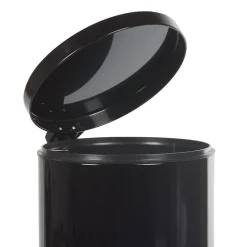 Poubelle ronde pédale noir 30L < Gifi
