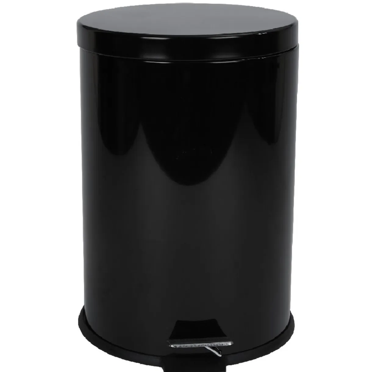 Poubelle ronde pédale noir 20 L < Gifi Online