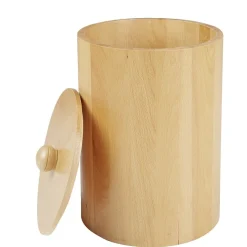 Poubelle salle de bain bambou