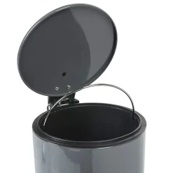 Poubelle salle de bain grise foncé 3 L < Gifi Best