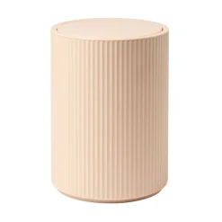 Poubelle salle de bain 5L plastique stries Ø18,5xH24cm (3modèles) < Gifi Online