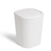 Poubelle salle de bain plastique blanc 3L