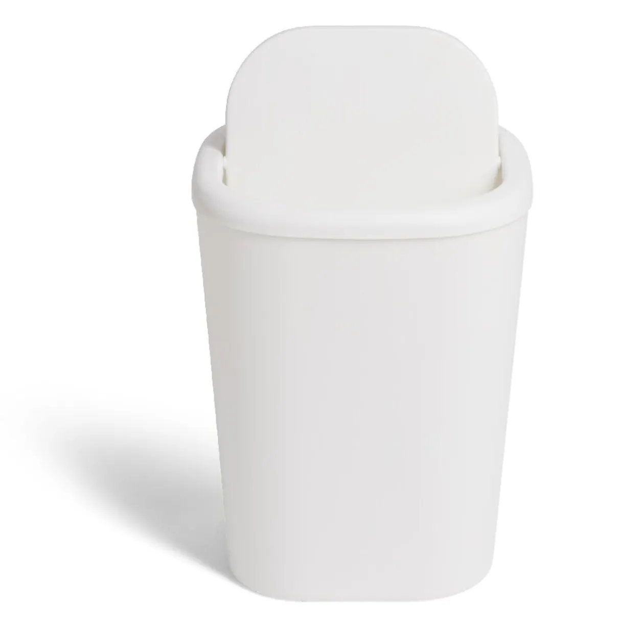 Poubelle salle de bain plastique blanc 3L