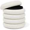 Pouf coffre Clara curly effet laine bouclée blanc Ø40xH40 cm < Gifi Hot