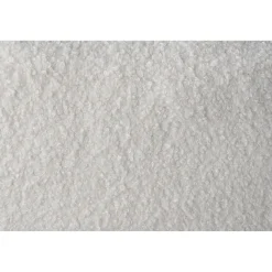 Pouf poire Clara effet laine bouclée blanc Ø92xH61cm