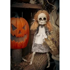 Poupée Halloween squelette à suspendre H44cm (2 modèles)