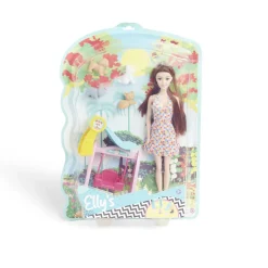 Poupée mannequin Elly's avec fillette et animaux < Gifi New