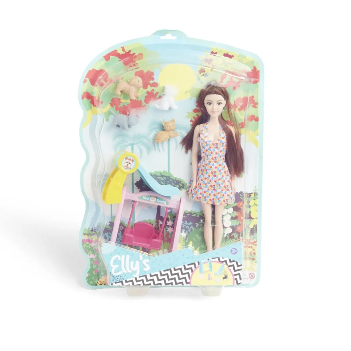 Poupée mannequin Elly's avec fillette et animaux < Gifi New