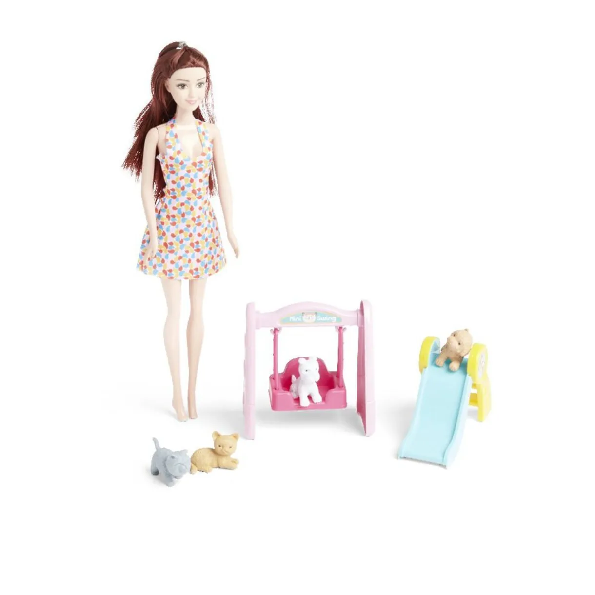 Poupée mannequin Elly's avec fillette et animaux < Gifi New