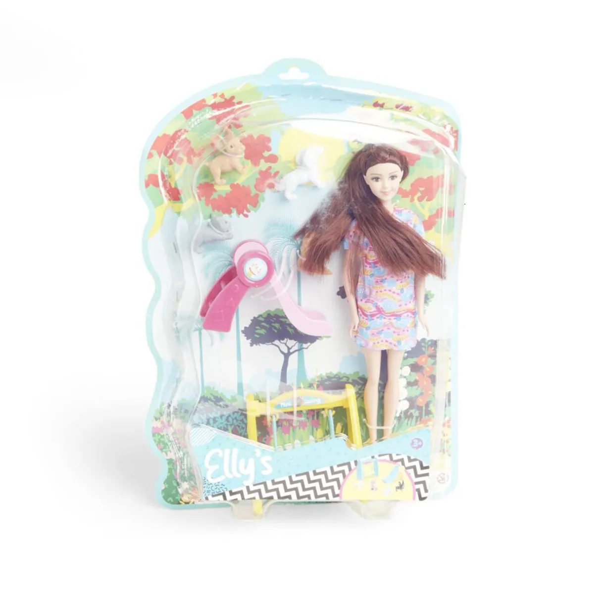 Poupée mannequin Elly's avec fillette et animaux < Gifi New