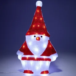 Père Noël 2D lumineux 30LED acrylique rouge et blanc H51 cm < Gifi Online