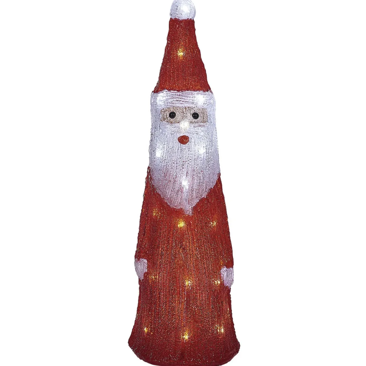 Père Noël lumineux 30LED blanc froid H51cm