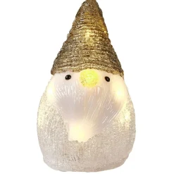 Père-Noël lutin lumineux acrylique H17cm 10 LED blanc chaud < Gifi Outlet