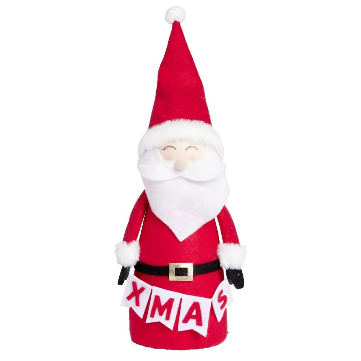 Père noël à poser en feutrine Ø14xH40cm < Gifi Sale
