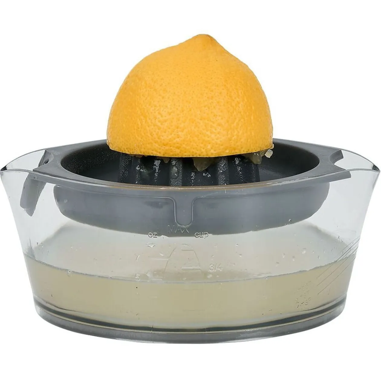 Presse agrumes avec réservoir transparent vert