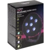 Projecteur de lumière disco rond 6LED RGB 360° avec télécommande H14cm