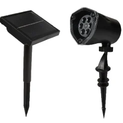 Projecteur extérieur LED solaire Noël flocons animés