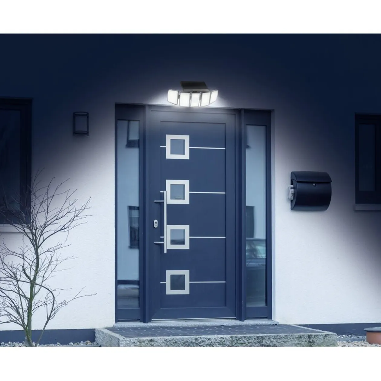 Projecteur LED mural solaire autonomie 10H