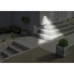 Projecteur mural détecteur mouvement solaire 24LED 120lm 11x11xH6cm < Gifi Outlet