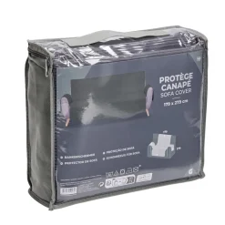Protège canapé côtelé L279xH179cm - 2 modèles gris ou blanc < Gifi Best