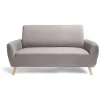 Protège canapé extensible 2 places uni gris 145 à 185 cm < Gifi Best