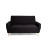 Protège canapé extensible 2 places L145-185cm noir