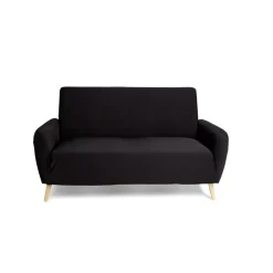 Protège canapé extensible 2 places L145-185cm noir