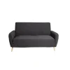 Protège canapé extensible 2 places L145-185cm gris foncé