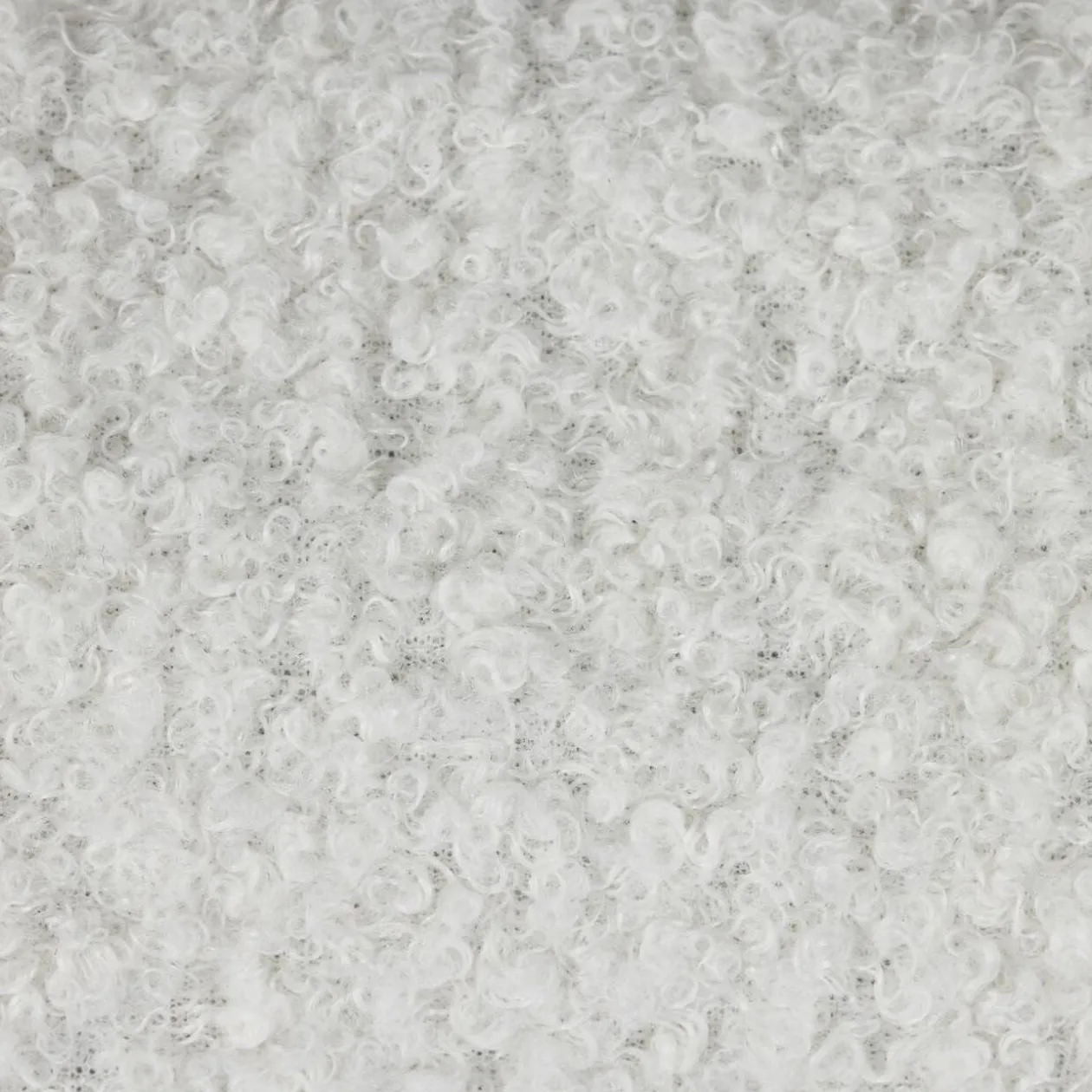 Protège canapé 3 places effet laine bouclée blanc L279x179cm