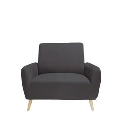 Protège fauteuil extensible L90-145cm gris foncé