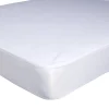 Protège-matelas anti-punaises jersey 160x200x25cm polyester blanc < Gifi Outlet