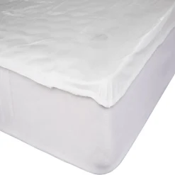 Protège-matelas anti-punaises jersey 160x200x25cm polyester blanc < Gifi Outlet