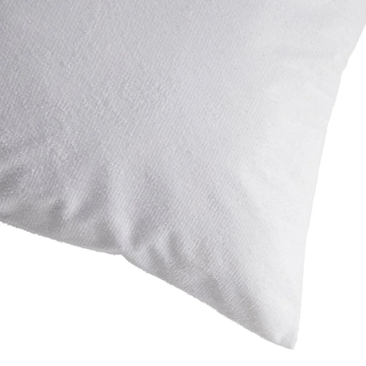 Protège oreiller éponge imperméable anti-tâches blanc 50x70cm