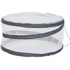 Protège plat rétractable filet tissu x2 - polyester Ø30xH14cm < Gifi