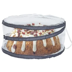 Protège plat rétractable filet tissu x2 - polyester Ø30xH14cm < Gifi