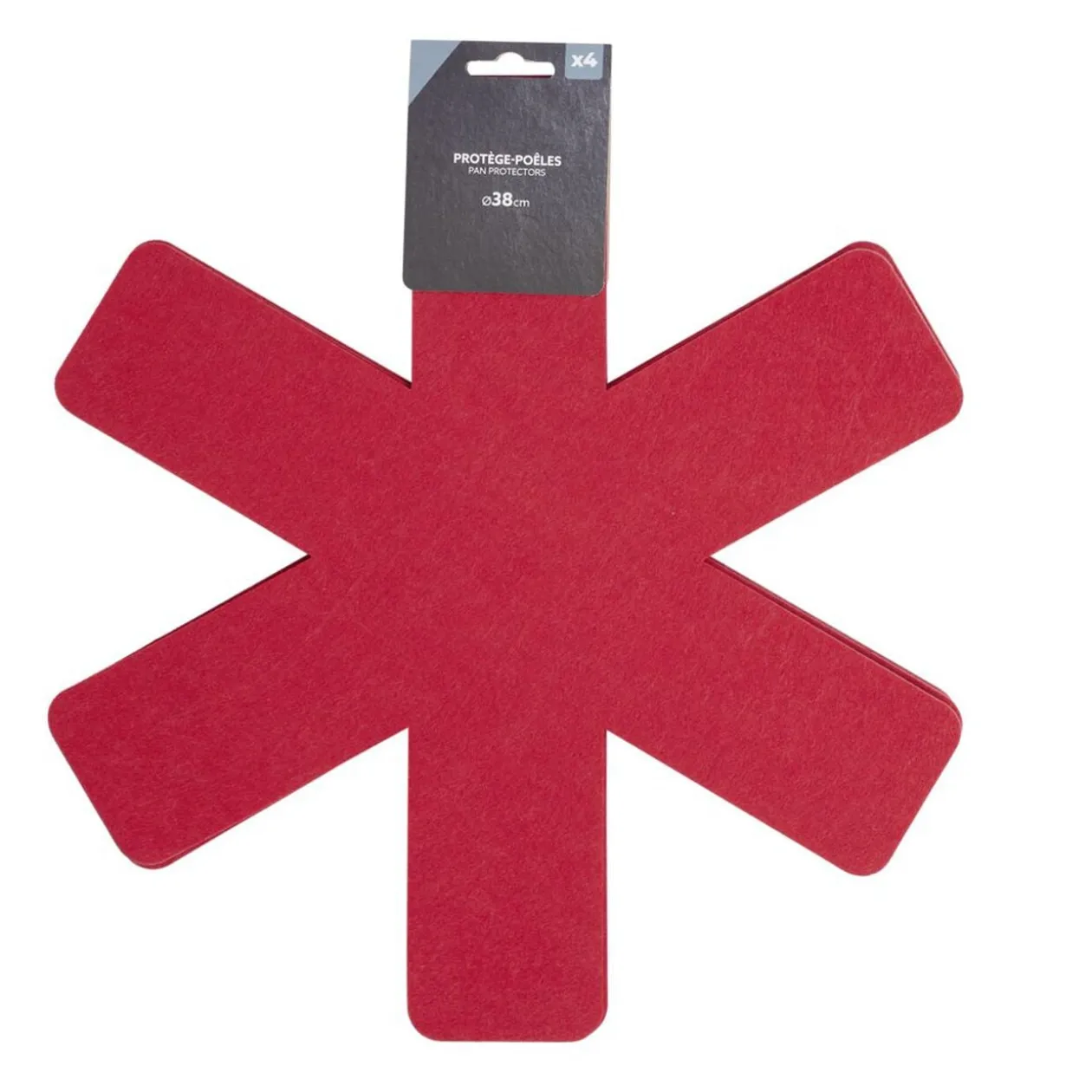 Protège poêle x4 feutrine Ø38cm (4 modèles)