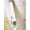 Protège table imprimé fleur galet Zen vert 140 cm